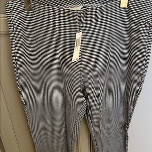 Grace Black and White Houndstooth Pants